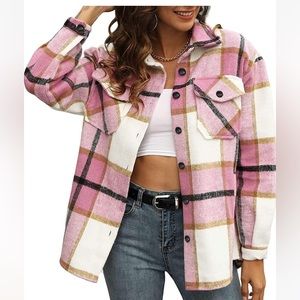 Oversized Plaid Flannel Shacket
